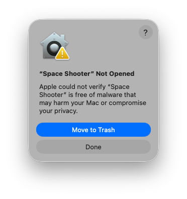 Space Shooter MacOS